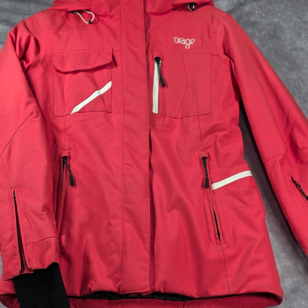 Orage Prime 20 Ski Jacket Womens XS Pink Good Waterproof Breathable Hooded